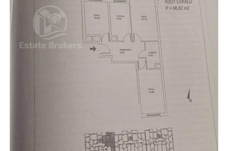 Wrocław, Jagodno, Franza Petera Schuberta, Dla rodziny |3 pok-67m2 |Balkon |Rozkład |Parking