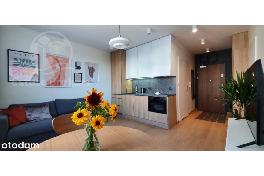 dolnośląskie, Wrocław, Powstańc&oacute;w Śląskich, Zamknięty teren  Monitorowane  2 pokoje  Balkon