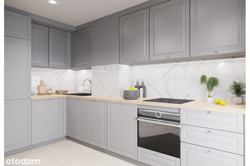 Wrocław, Stacha Świstackiego, 3 pokoje 46 m&sup2; z projektem wnętrza