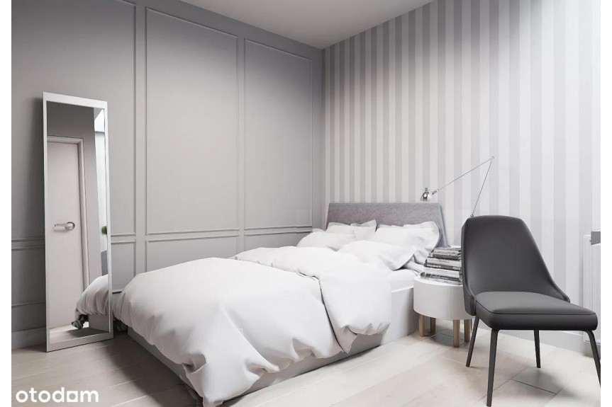 Wrocław, Stacha Świstackiego, 3 pokoje 46 m&sup2; z projektem wnętrza