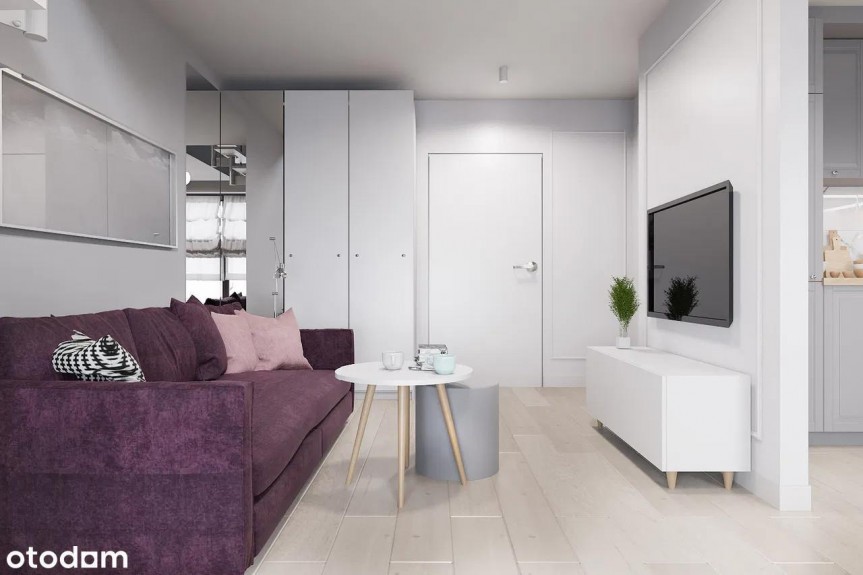Wrocław, Stacha Świstackiego, 3 pokoje 46 m&sup2; z projektem wnętrza
