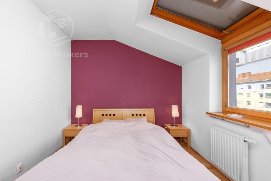 Wrocław, Wrocław-Krzyki, Gaj, Świeradowska, Dwupoziomowe 3 pokoje | Balkon | Widok na patio