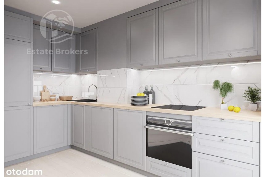Wrocław, Stacha Świstackiego, 3 pokoje 46 m&sup2; z projektem wnętrza