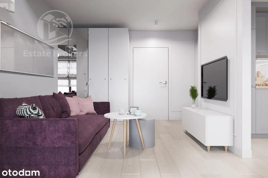 Wrocław, Stacha Świstackiego, 3 pokoje 46 m&sup2; z projektem wnętrza