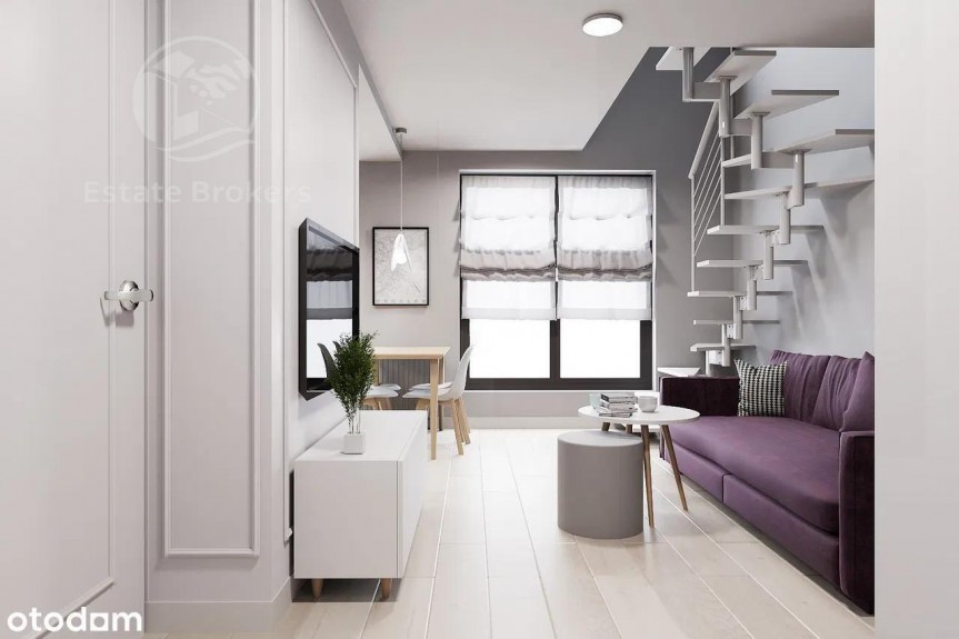 Wrocław, Stacha Świstackiego, 3 pokoje 46 m&sup2; z projektem wnętrza