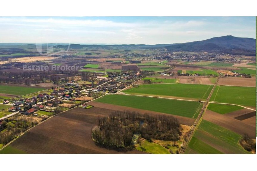 wrocławski, Sob&oacute;tka, Rog&oacute;w Sob&oacute;cki, Tymiankowa, Nowy dom 123,5 m&sup2; | Ogr&oacute;d | Widok na Ślężę | Rog&oacute;w Sob&oacute;cki