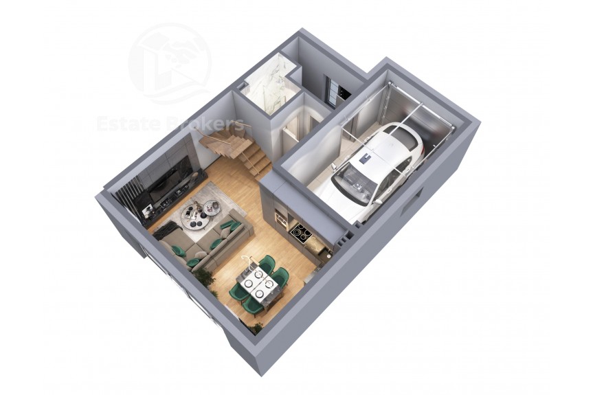 Wrocław, Wrocław-Psie Pole, Psie Pole, Prestiżowy bliźniak | 103,83 m&sup2; | 5 pokoi | Ogr&oacute;dek | Garaż w budynku