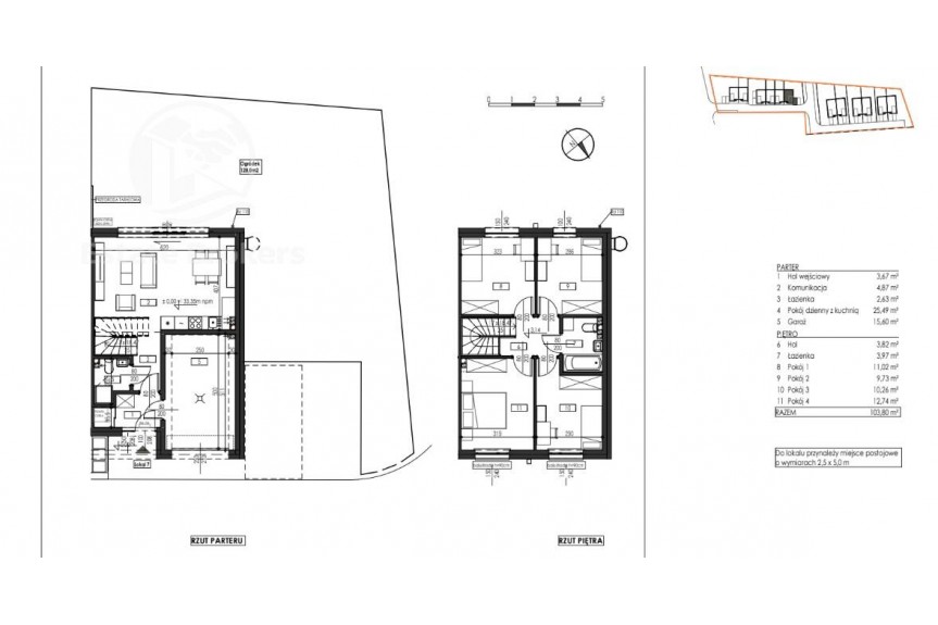 Wrocław, Wrocław-Psie Pole, Psie Pole, Prestiżowy bliźniak | 103,83 m&sup2; | 5 pokoi | Ogr&oacute;dek | Garaż w budynku